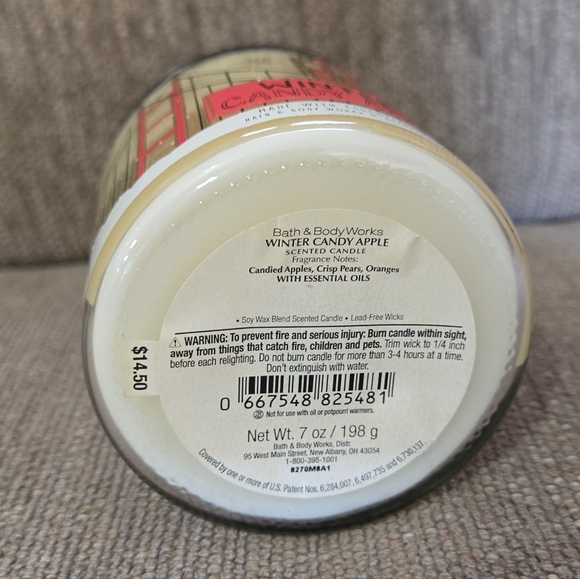 Bath & Body Works candle - Winter Candy Apple - Picture 2 of 3